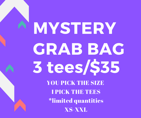 MYSTERY GRAB BAG (PACK OF 3 TEES)