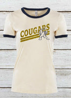 DURANT COUGARS ringer tee