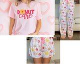 DONUT CARE TSHIRT ONLY (PAJAMA BOTTOMS SOLD SEPARATE)