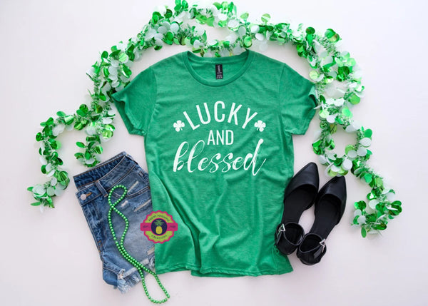Lucky and Blessed Unisex Tee